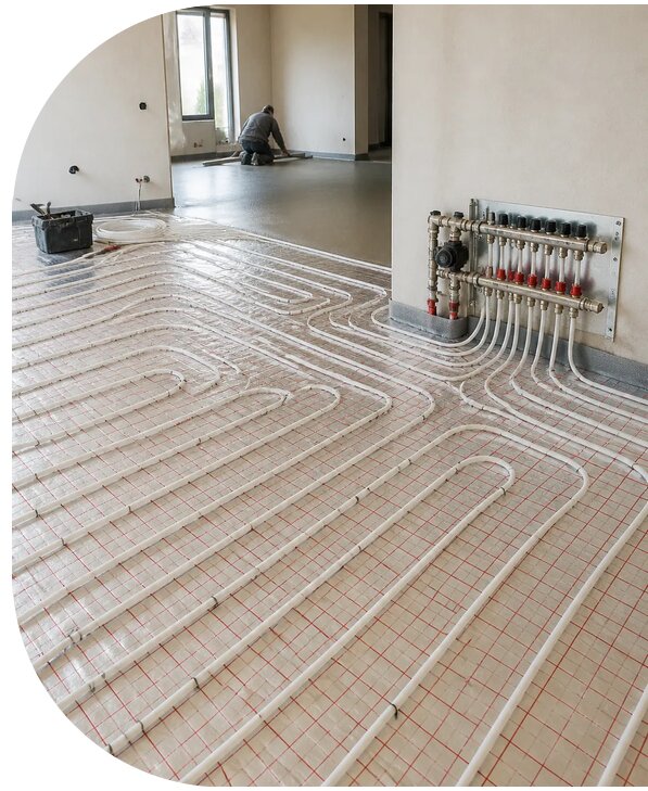 Монтаж теплого пола в частном доме в Наро-Фоминске от 1229 р. | АПаруса-Нр-